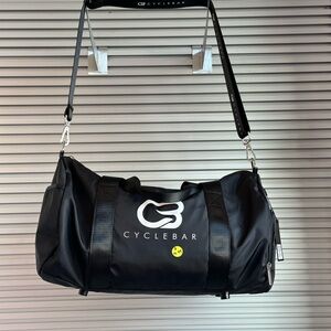 CycleBar Black Duffel Bag with White Logo